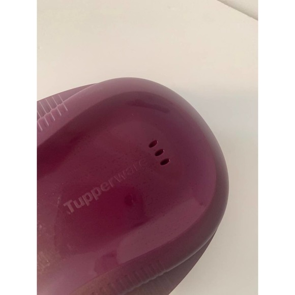 Tupperware Microwave Breakfast Maker Cooker Plum Purple 430ml Preowned - Picture 6 of 12